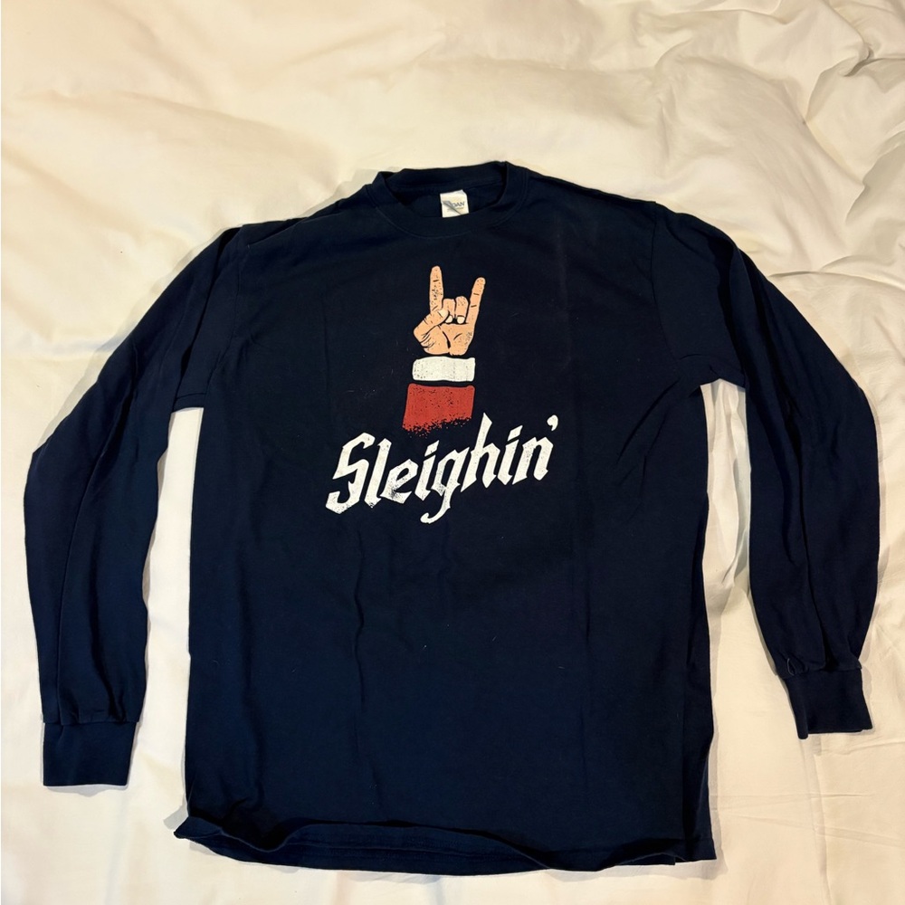 Gildan Navy Blue Cotton Shirt